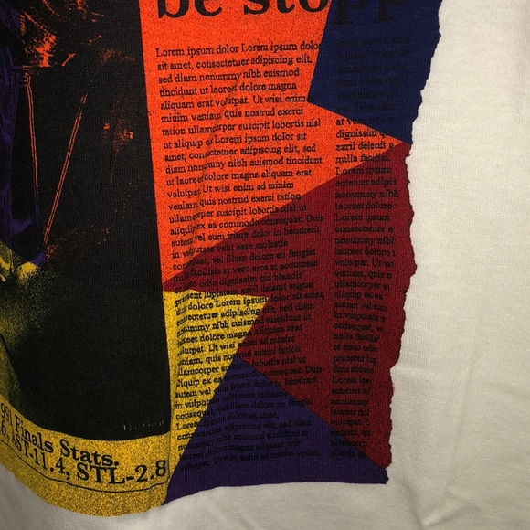 NWT Air Jordan News Clipping Tshirt in White - Picture 6 of 9